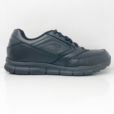 

Skechers Mens Work Relaxed Fit Nampa SR 77156 Черная повседневная обувь Кроссовки Размер 8.5, Черный, Work Relaxed Fit Nampa SR