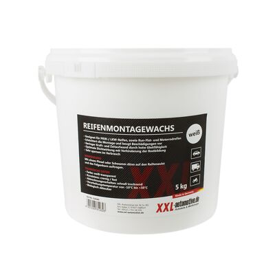 5kg Reifenmontagepaste weiß Reifenmontierpaste Reifenmontagewax Montagewax