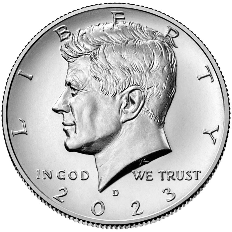 2023 P & D Kennedy Half Dollar 2 Coin Set