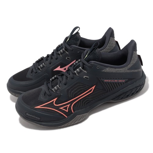 

Mizuno Wave Claw NEO 2 Широкая черная оранжевая мужская спортивная обувь для бадминтона 71GA2270-25, Черный, Wave Claw Neo 2 Wide