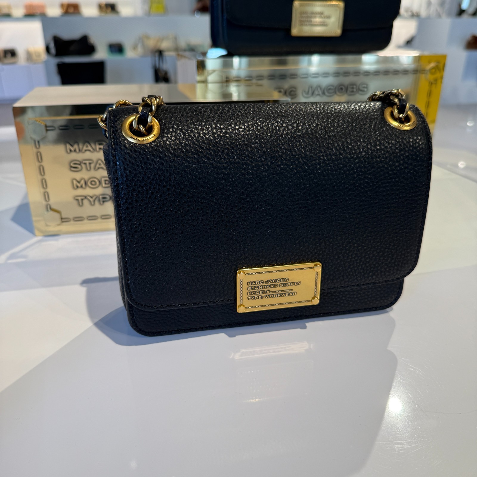 Marc Jacob The Plaza Pebbled Leather Shoulder Bag