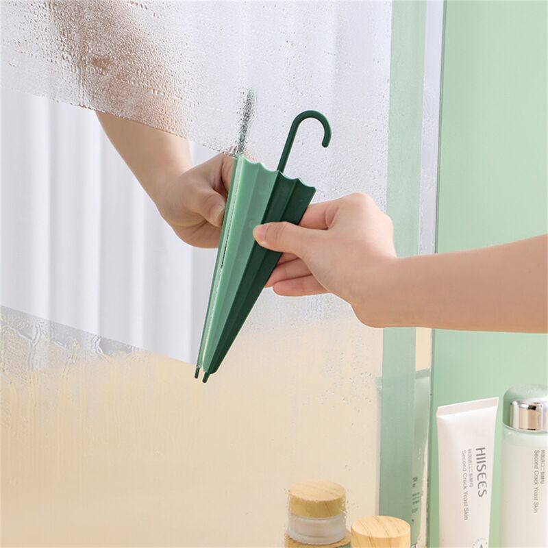 Glass Squeegee Convenient Anti-scratch Ergonomic Design Umbrella Shape Mirror