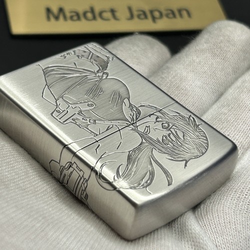 Zippo BLACK LAGOON REVY 3-sides Etching Oxidized Silver Plating Japan Limited