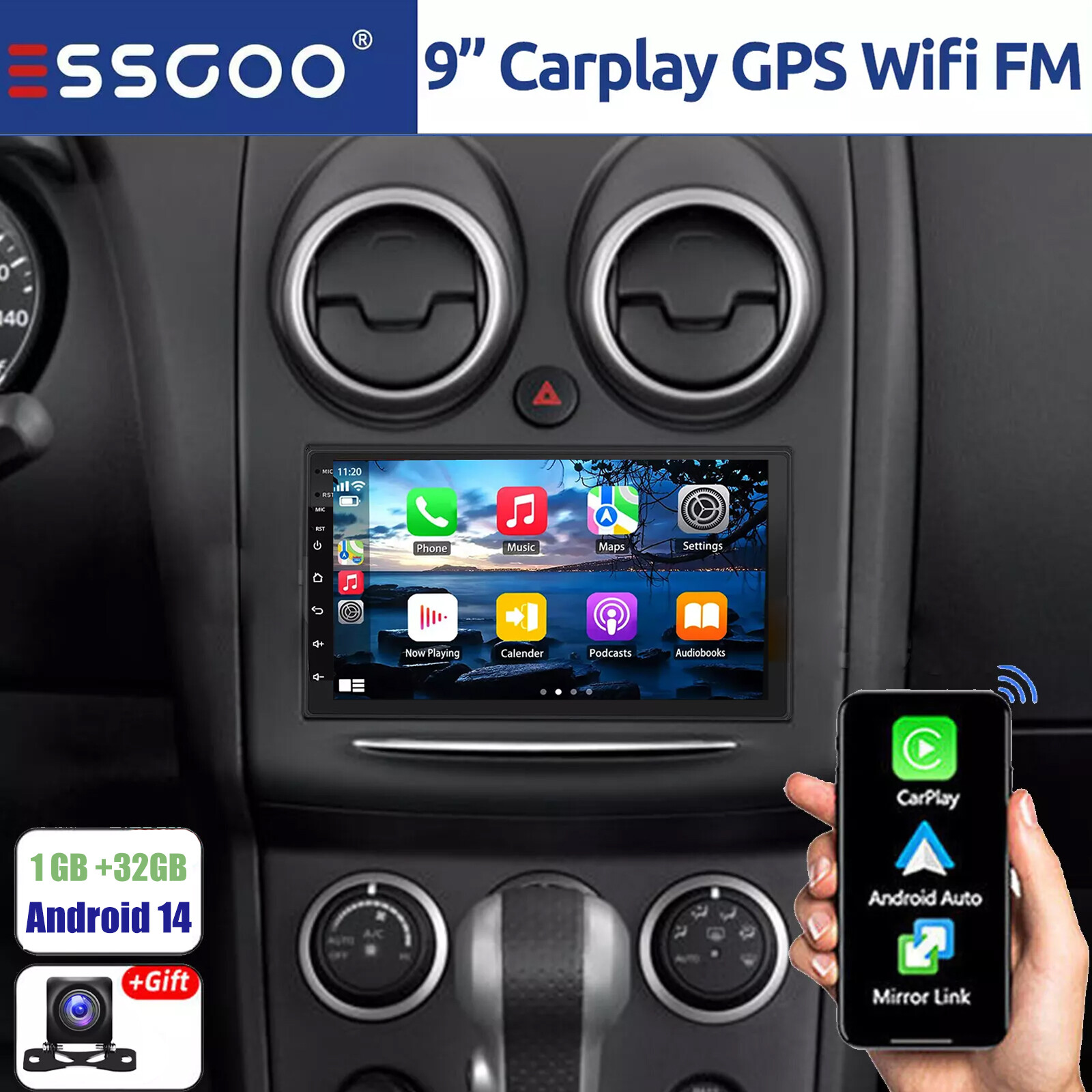 Android 10 Autoradio 2 Din mit GPS Navi für Toyota RAV4 2013-2019 10.1