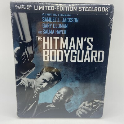 The Hitman s Bodyguard, Steelbook Limeted Ed.,  Blu-ray+DVD  Brand New & Sealed