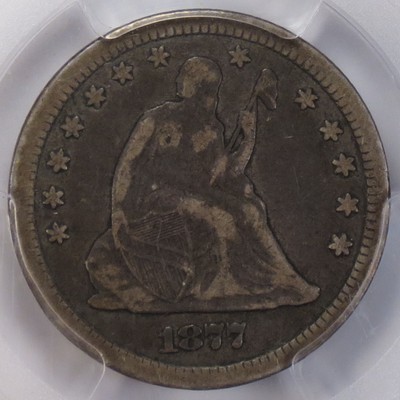 1877-CC Seated Liberty Quarter PCGS VF25