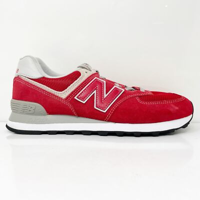 

New Balance Mens 574 ML574ERD Красная повседневная обувь Кроссовки Размер 8 D, Красный, 574