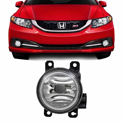 For 13-15 Honda Civic Si 2.4L Sedan Fog Light Fog Lamp With Bulb Passenger Side