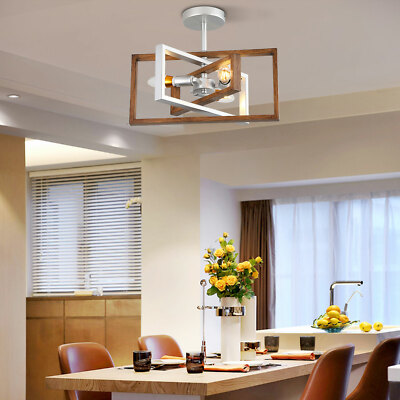 Vintage Dimmable 3 Lights Ceiling Lamp Chandelier for Living Room Bedroom New