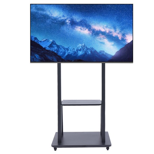 Mobile Tv Cart With Locking Wheels For 32-75