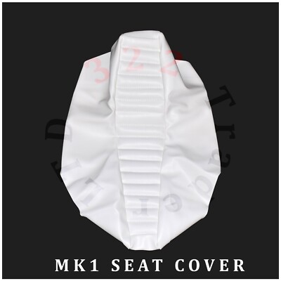 RALEIGH CHOPPER MK1 SEAT COVER - WHITE PVC LEATHER - TOP QUALITY - REPRODUCTION