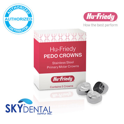 Hu-Friedy Pedo Crowns Lower Left / Upper Right Primary 2nd Refill All Sizes