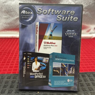 Altex Software Suite Mcafee 2010, WordPerfect Office X4, Britannica encyclopedia