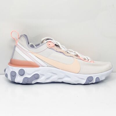 

Nike Womens React Element 55 BQ2728-601 Розовые кроссовки для бега, размер 7, Розовый, React Element 55