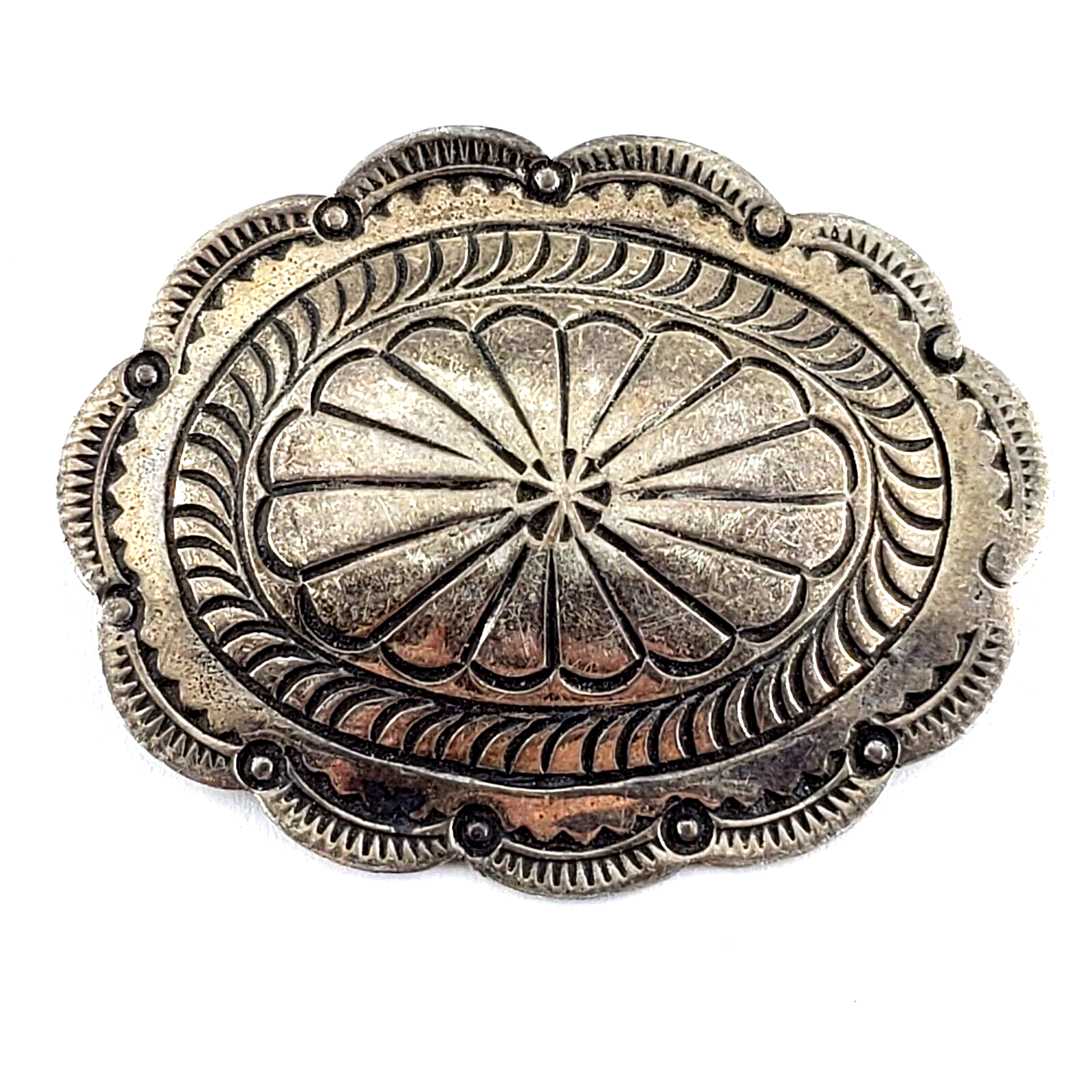 VIDAL CHAVEZ VHC STERLING BF Signed Silver Pin Pendant