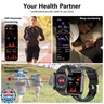 Brhgph Smart Watch with Ai Functions GPS Tracking for Android Phones and iPhone Compatible Bluetooth Call Message Alert Heart Rate/Sleep/Monitor IP68 Waterproof for Men Women