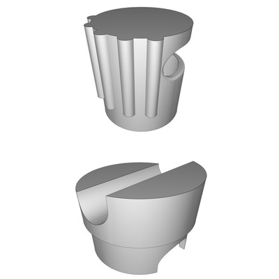 Cappuccio Supporto Rete per Trampolino Zipro Montaggio Palo Stampato in 3D