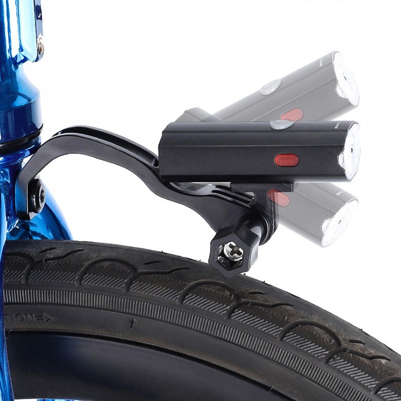 Bike Flashlight Mount Holder for Bicycle Front Fork Light Adjustable Aluminum