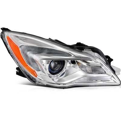 Chrome Right Passenger Projector Headlights W/ LED DRL For 2014-2017 Buick Regal