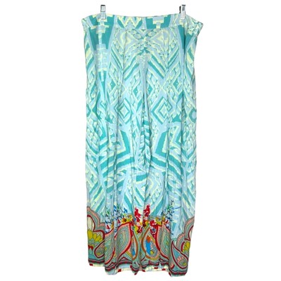 Johnny Was Palazzo Split Front Pants Arabesque Lightweight