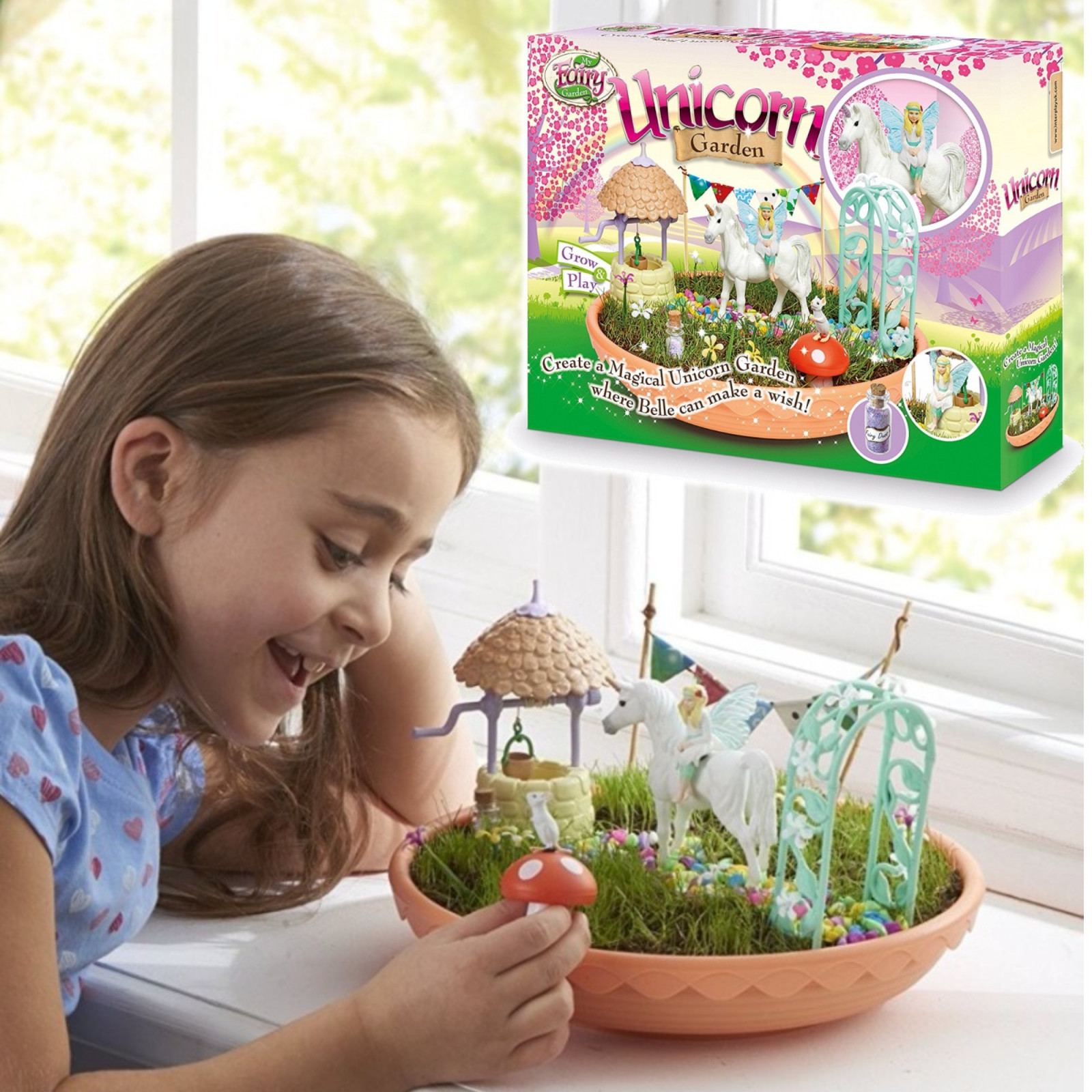 my fairy garden unicorn meadow grow & play set