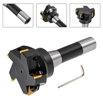 90 Indexable End Mill 3''Cutting Depth R8 Shank Milling Cutter Blade TPCN32PDTR
