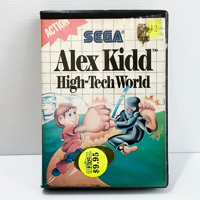 Alex Kidd High Tech World - Sega Master System - Tested Working! Free Postage!