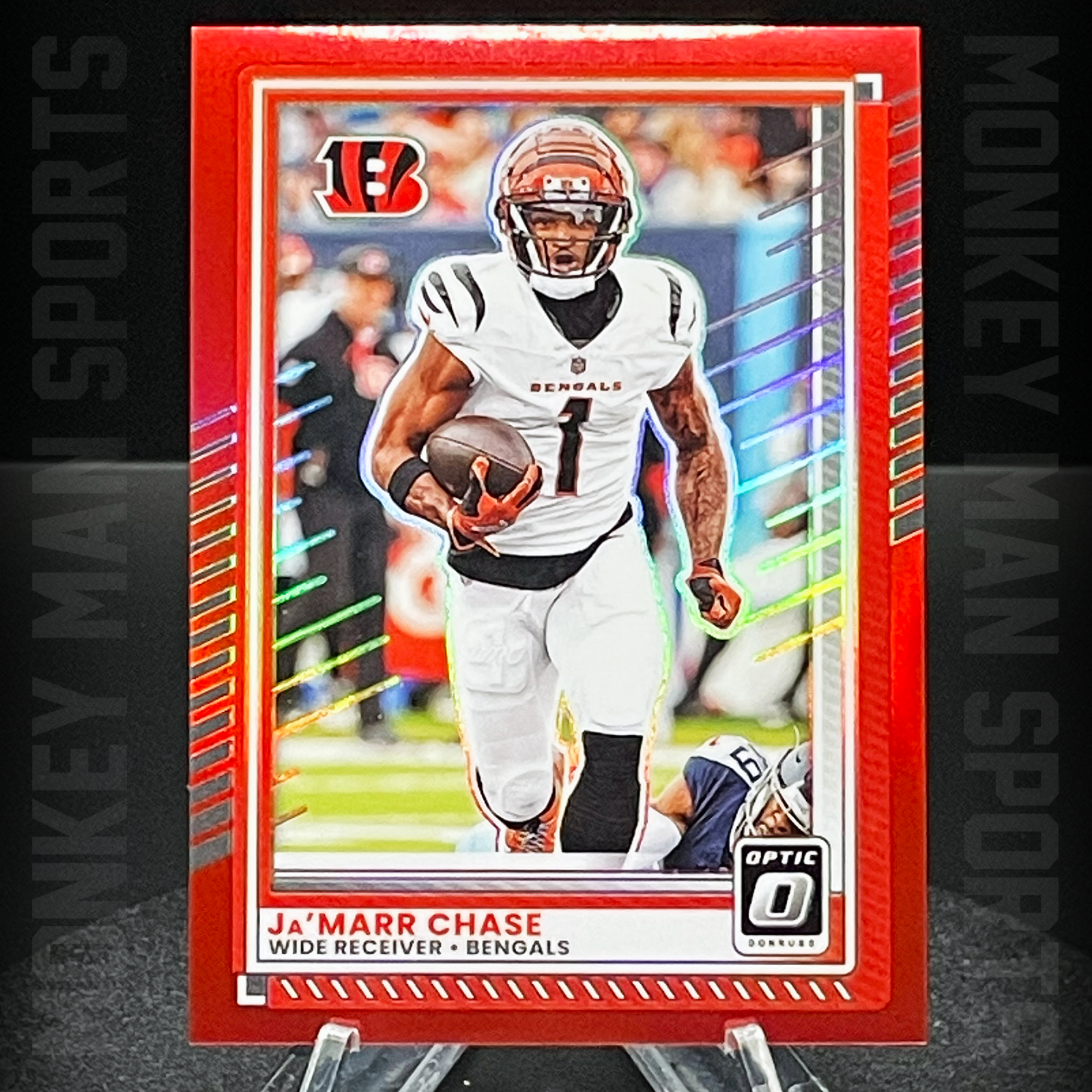 2025 Optic - Ja'Marr Chase /149 - #2 RED HOLO BENGALS MINT