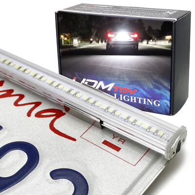 12'' 57-SMD LED License Plate Frame Mount Backup Reverse Light Bar Kit LP-Reverse