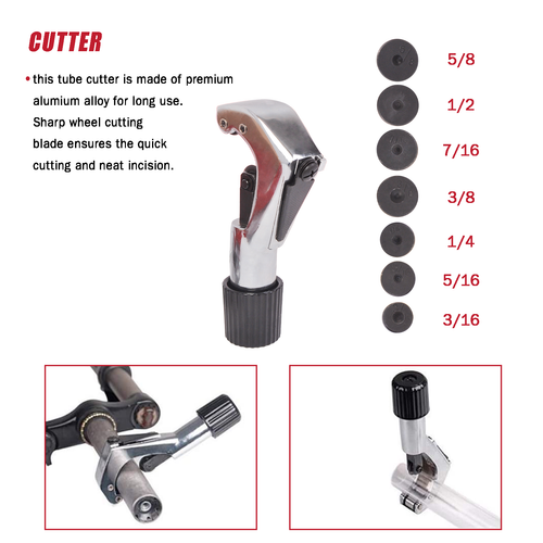 Brake Air Line Double Flare Flaring Tools Set 3 in 1 Tube Pipe Bender Kit 13Pcs