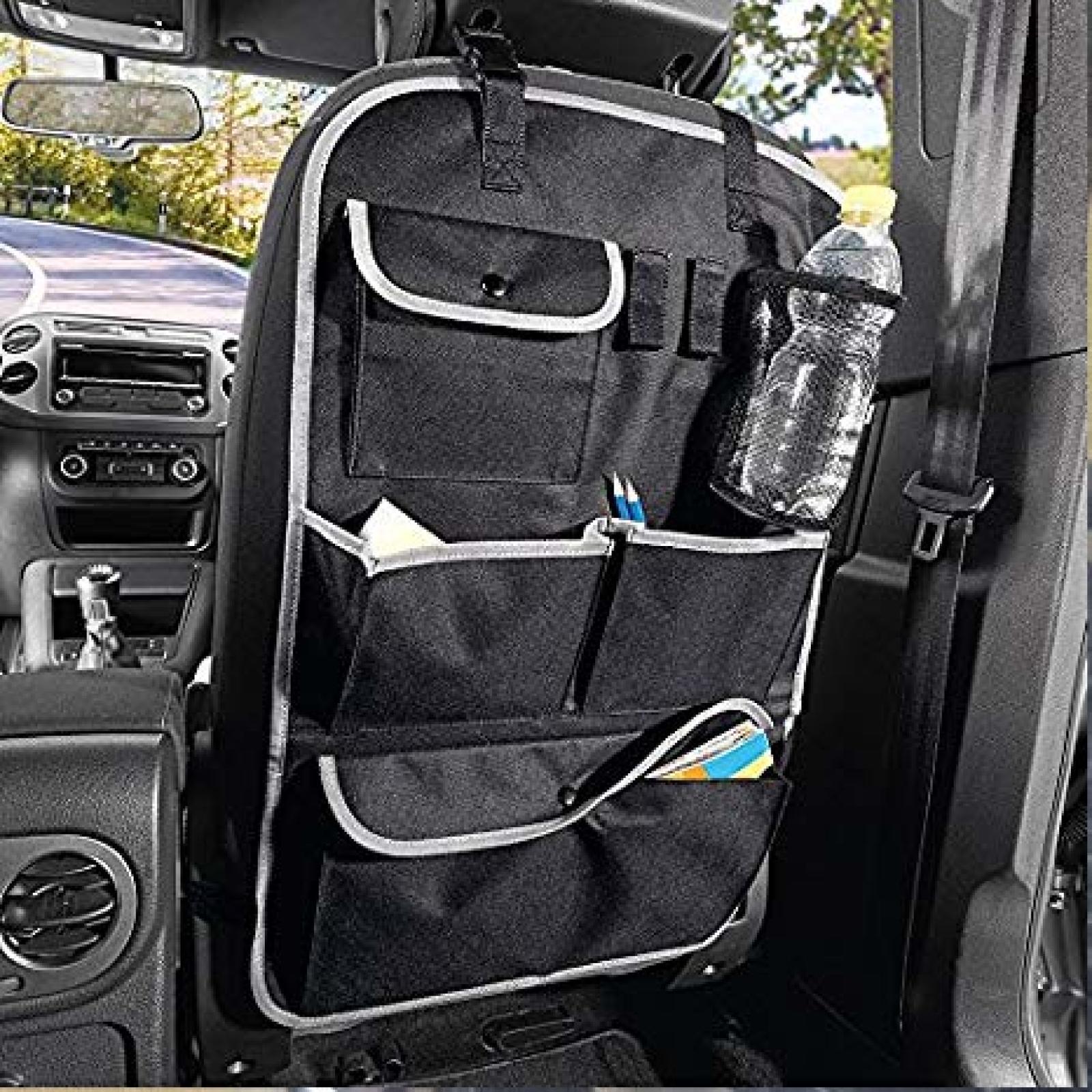 Details About Car Back Seat Organizer Front Storage Kids Pocket Bag Auto Travel Kick Mat