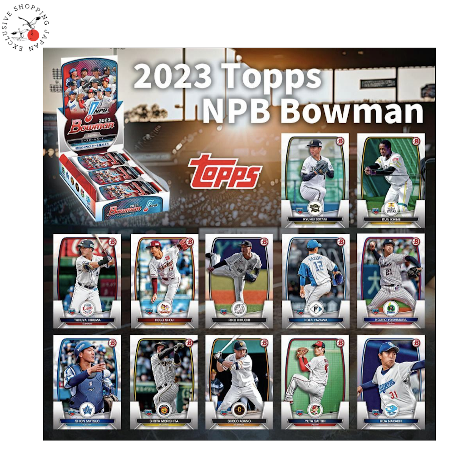 TOPPS 2023 NPB Bowman Baseball Card Japan 1 Box/ 24pk Factory Sealed Autographed TOPPS 2023 NPB Bowman Baseball Card Japan 1 Box/ 24pk Factory Sealed Autographed
