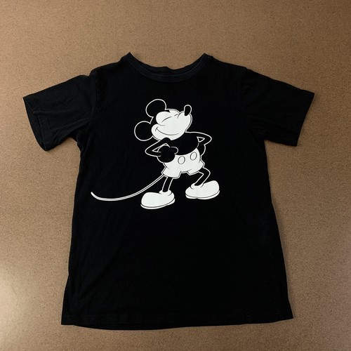 Disney Size Youth XL 13/14 Black & White Mickey Mouse T