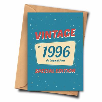 Funny 26 Year Old Birthday Card for People Born in 1996 Fiancée Cousin