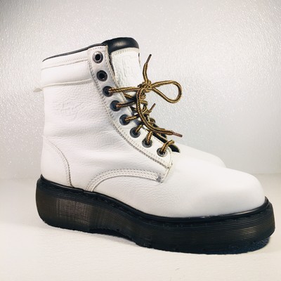 white platform doc martins