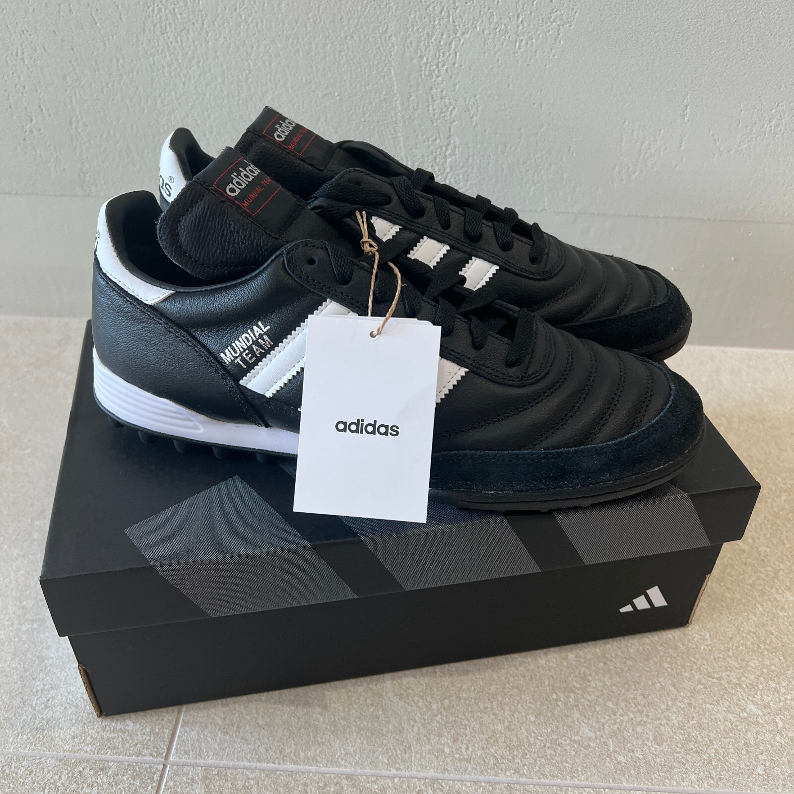 Adidas Mundial Team TF Referee football boots Shoes black Adidas Mundial Team TF Referee football boots Shoes black