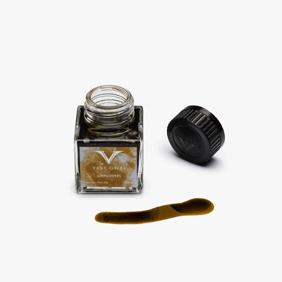 Visconti Van Gogh Bottled Ink for Fountain Pens in Ochre, Sunflowers- 30mL NEW