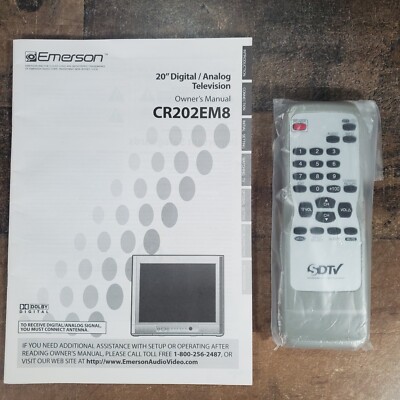 Emerson NE601UE Remote Control for CR202EM8 CR202SL8 CR202EM8 MJ427GG V07TV13