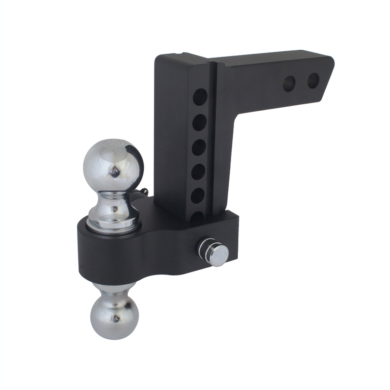 8,000 Lb / 10,000 Lb Capacity Adjustable Aluminum Drop Hitch, 0-6 Inch Drop, 2 I