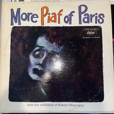 Edith Piaf More Piaf Of Paris Vinyl LP Capitol 1961 Mono VG/EX! (19)