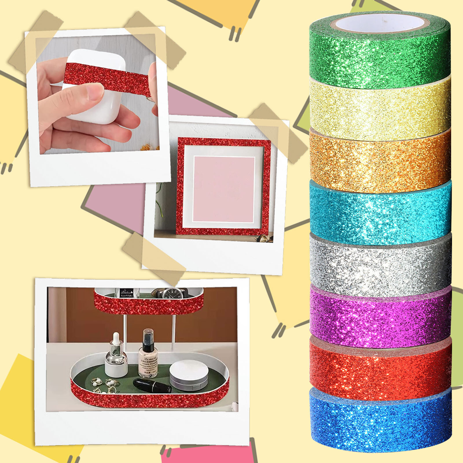 Decorative Tape Craft Self Adhesive Stickers Adhesive Glitte