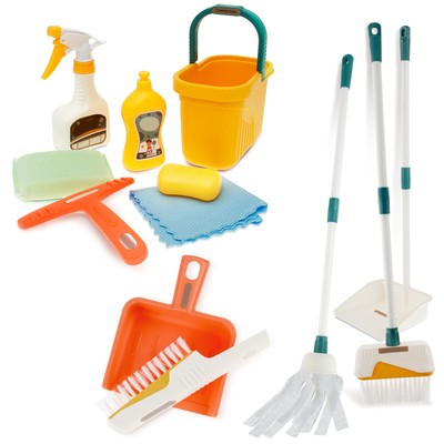 12Pcs Kids Cleaning Set Portable Toy Cleaning Set Educational Broom CV