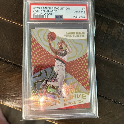 2020-21 Panini Revolution Shock Wave (Fractal) #5 Damian Lillard