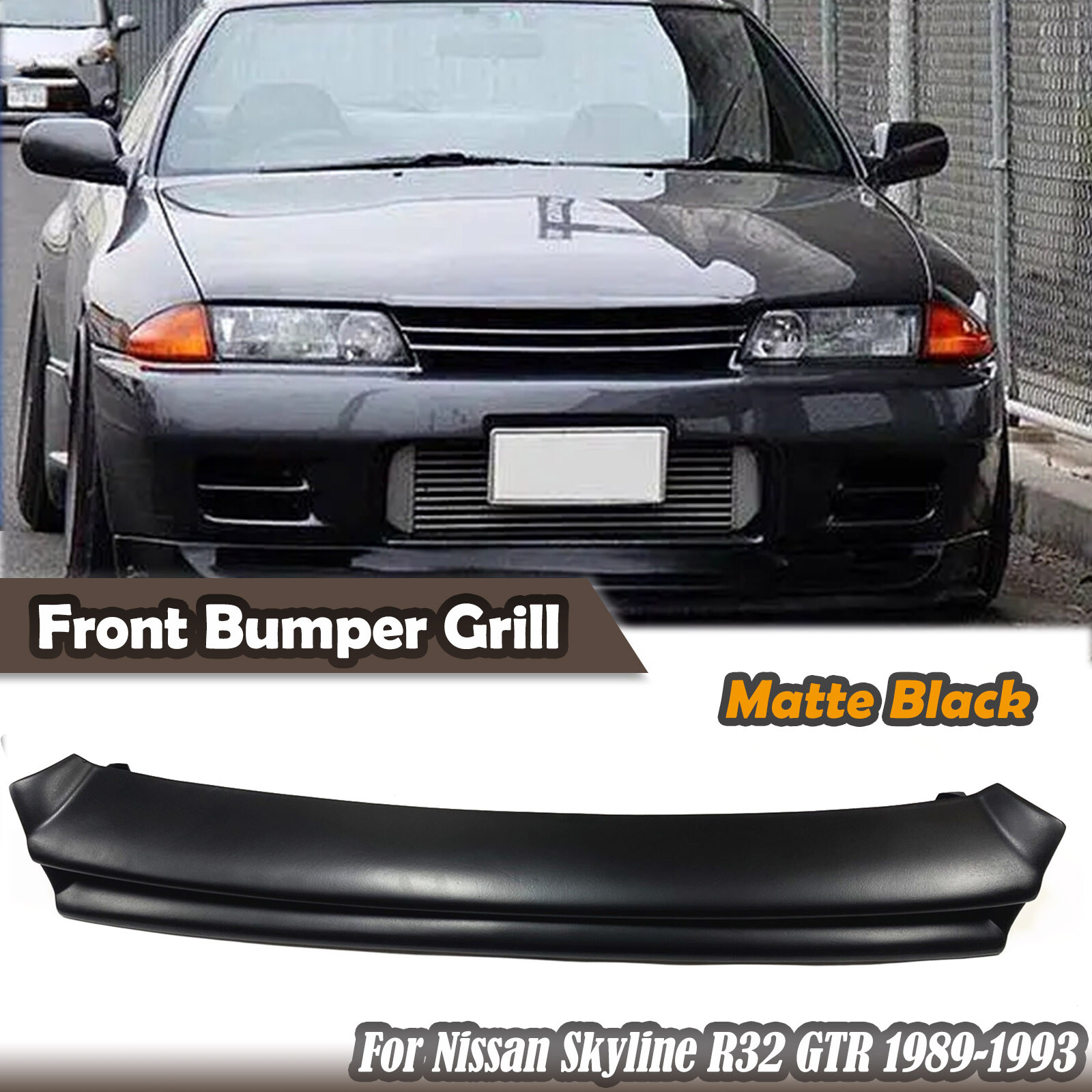 For Nissan Skyline R32 GTR 1989-1993 Front Bumper Grill Grille Kit