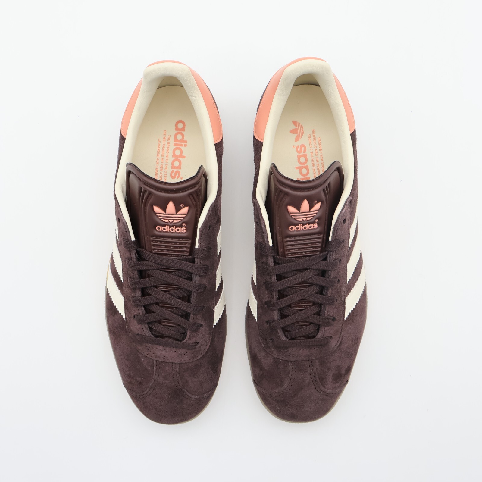 Pre-owned Adidas Originals If3233  Gazelle Shadow Brown Cream White Gum (women's)