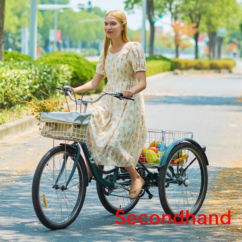 Secondhand 26" Adult Tricycle Bike w 7 Speed Gear Front Rear