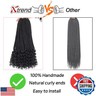 24 Inch Goddess Box Braids Crochet Hair with Curly Ends 8 Packs Pre-looped 3X Goddess Braids Hair Extensions Synthetic Boho Box Braiding Hair for Women (15Strands/pack 1B#)