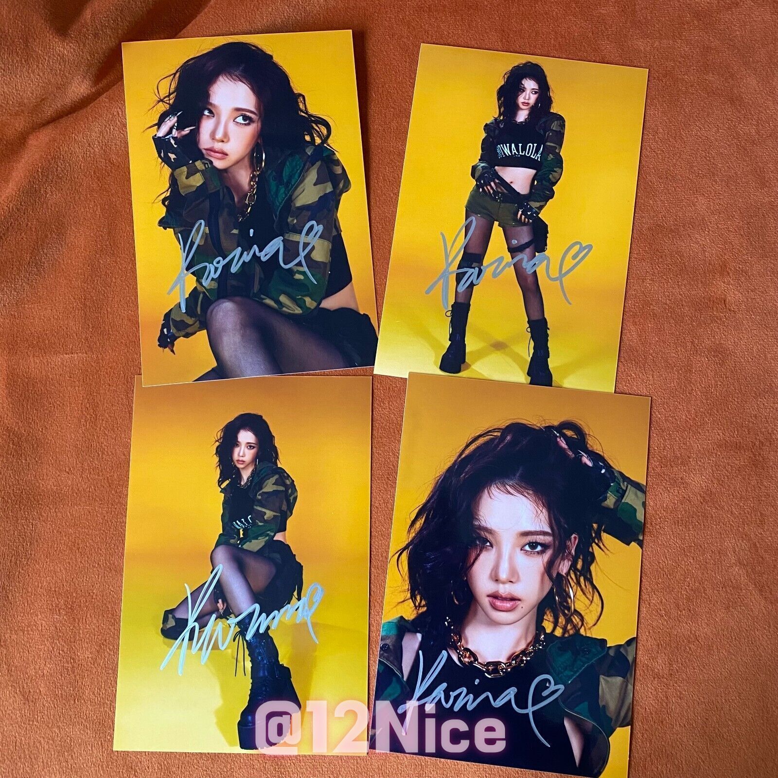 aespa whiplash popup 7万ウォン購入特典　カリナ　2枚 aespa KARINA Whiplash POPUP Limited Photocard PC Tradingcard