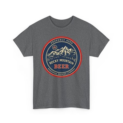Rocky Mountain Beer Anaconda Brewing Co Pre-Pro Montana MT Retro Brewery T-Shirt