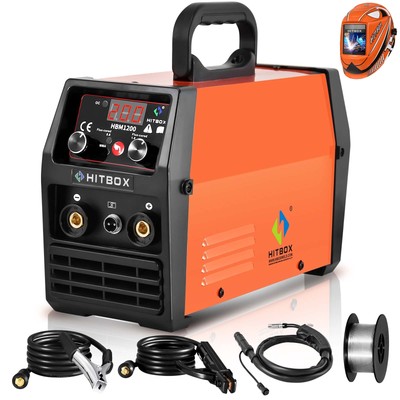HITBOX MIG Welder 3IN1 Stick MMA LIFT TIG Gasless MIG Welding Machine 110V/220V